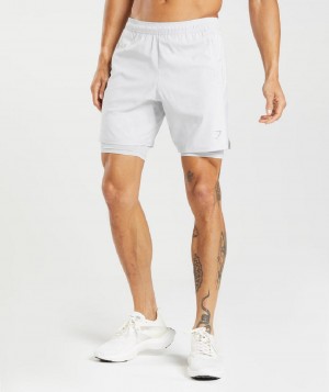Σορτσ Gymshark Aspect 2 In 1 ανδρικα ανοιχτο γκρι | GR_EC5714