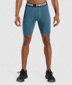Σορτσ Gymshark Element Baselayer ανδρικα τυρκουάζ | GR_TG8355