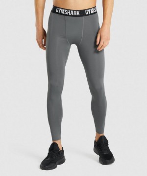 Κολαν Gymshark Element Baselayer ανδρικα γκρι | GR_UV4586