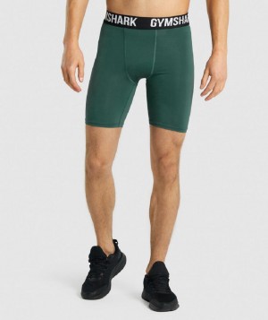 Σορτσ Gymshark Element Baselayer ανδρικα σκούρο πρασινο | GR_CR4231