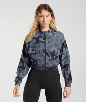 Μπουφαν Gymshark Elevate Woven γυναικεια γκρι | GR_XC6887
