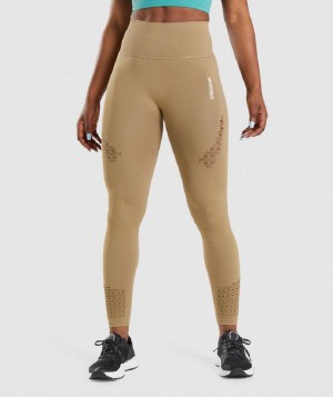 Κολαν Gymshark Energy Seamless γυναικεια καφε | GR_QX7599