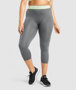 Κολαν Gymshark Fit Seamless Cropped γυναικεια γκρι | GR_YQ3539