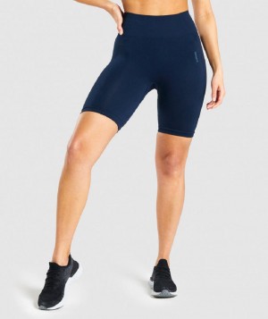 Σορτσ Gymshark Flex Cycling γυναικεια σκουρο μπλε | GR_EE4133