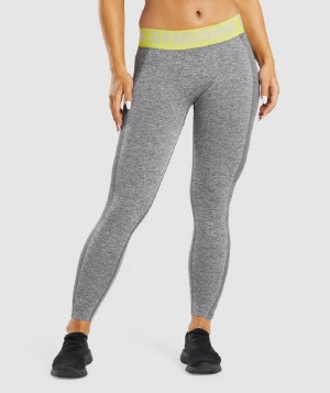Κολαν Gymshark Flex Low Rise γυναικεια γκρι κίτρινα | GR_AZ4958