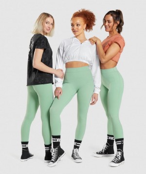 Κολαν Gymshark Kk Fit 7/8 γυναικεια πρασινο | GR_ED9004