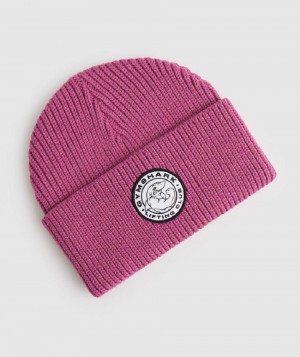 καπελα Gymshark Legacy Deep Cuff Beanie γυναικεια βαθυ ροζ | GR_V2581