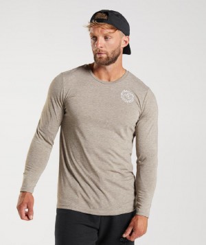 Μακρυμανικο Gymshark Legacy ανδρικα γκρι | GR_CG4090