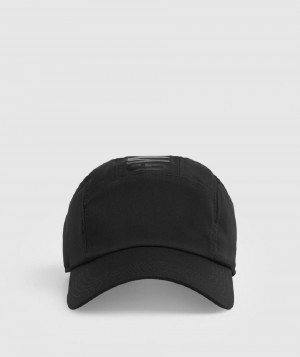 καπελα Gymshark Logo 5 Panel ανδρικα μαυρα | GR_V5699