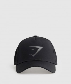 καπελα Gymshark Mesh Trucker γυναικεια μαυρα | GR_ZI8613