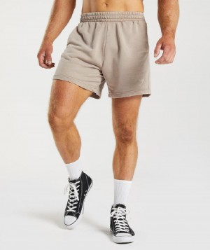 Σορτσ Gymshark Power Washed 5" ανδρικα καφε | GR_MI8415