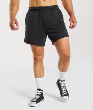 Σορτσ Gymshark Power Washed 5" ανδρικα μαυρα | GR_XC3090