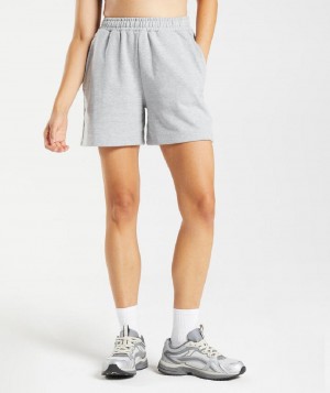 Σορτσ Gymshark Rest Day Sweats γυναικεια ανοιχτο γκρι | GR_UV4280