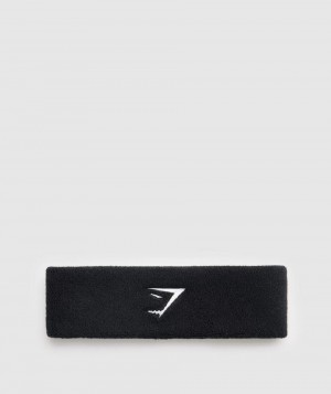 Εξοπλισμός Gymshark Sharkhead Headband ανδρικα μαυρα | GR_XC5120