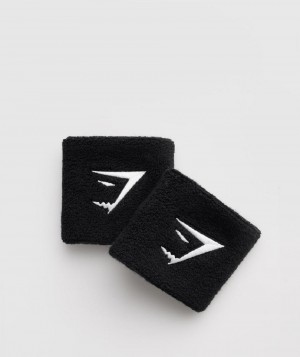 Εξοπλισμός Gymshark Sharkhead Sweat Bands γυναικεια μαυρα | GR_IM7449