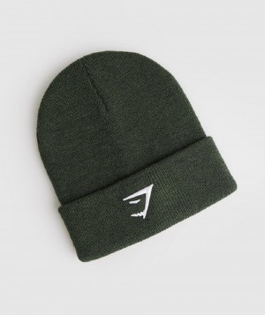 καπελα Gymshark Sharkhead ανδρικα Ελιά | GR_K1029
