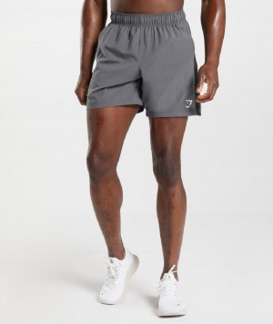 Σορτσ Gymshark Sport ανδρικα γκρι μαυρα | GR_AZ8359