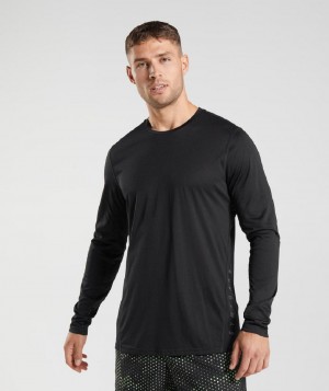 Μακρυμανικο Gymshark Sport ανδρικα μαυρα μαυρα | GR_TA6240