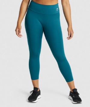 Κολαν Gymshark Training 7/8 γυναικεια τυρκουάζ | GR_TH5017
