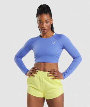Μακρυμανικο Gymshark Training γυναικεια μπλε | GR_SG4358