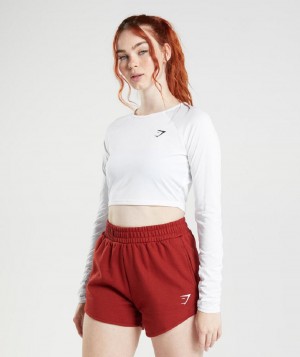 Μακρυμανικο Gymshark Training γυναικεια ασπρα | GR_TH4899