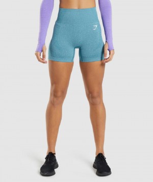 Σορτσ Gymshark Vital Seamless 2.0 γυναικεια τυρκουάζ | GR_Q6827