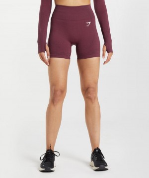 Σορτσ Gymshark Vital Seamless 2.0 γυναικεια μπορντο | GR_YJ7636