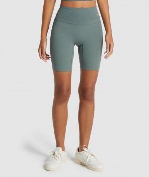 Σορτσ Gymshark Whitney Cycling γυναικεια ανοιχτο πρασινο | GR_EG4837