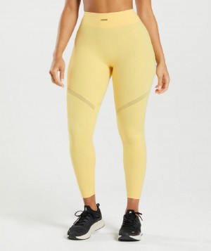Κολαν Gymshark Whitney Mesh γυναικεια κίτρινα | GR_KO4582