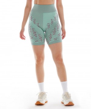 Σορτσ Gymshark Wtflex Cyborg Seamless Cycling γυναικεια μπλε ροζ μπλε | GR_CR4229