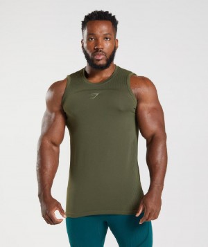 αμανικα μπλουζακια Gymshark 315 Seamless ανδρικα Ελιά πρασινο | GR_TC6888
