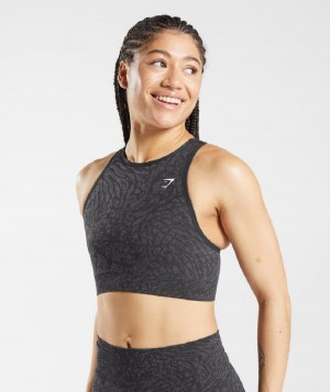 Αθλητικο Σουτιεν Gymshark Adapt Animal Seamless γυναικεια μαυρα | GR_AZ5930