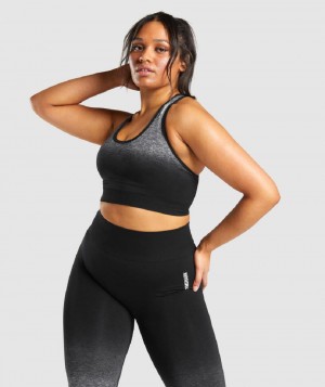 Αθλητικο Σουτιεν Gymshark Adapt Ombre Seamless γυναικεια μαυρα μαυρα | GR_ZI1333