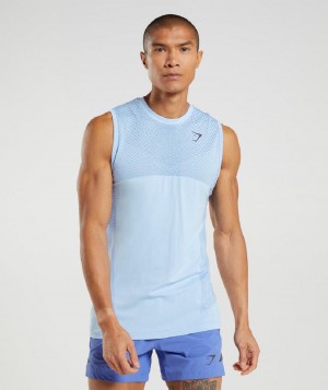 αμανικα μπλουζακια Gymshark Apex Seamless ανδρικα Μπεζ μπλε μπλε | GR_SG5548