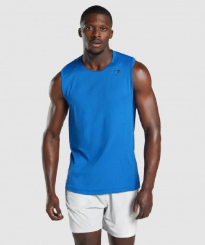 αμανικα μπλουζακια Gymshark Apex ανδρικα μπλε | GR_O3667
