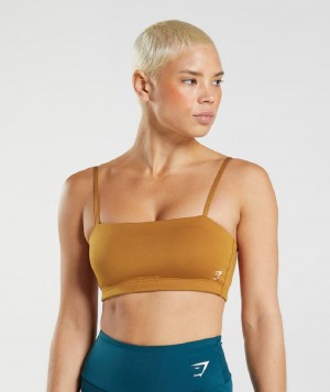Αθλητικο Σουτιεν Gymshark Bandeau γυναικεια καφε | GR_NN6721
