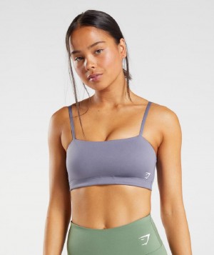 Αθλητικο Σουτιεν Gymshark Bandeau γυναικεια μωβ | GR_TC7372