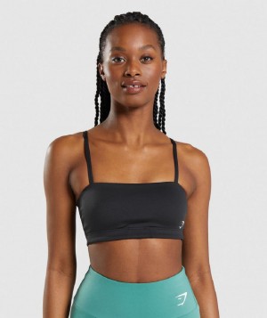 Αθλητικο Σουτιεν Gymshark Bandeau γυναικεια μαυρα | GR_YQ6131