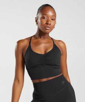 Αθλητικο Σουτιεν Gymshark Elevate Longline γυναικεια μαυρα | GR_YJ7567