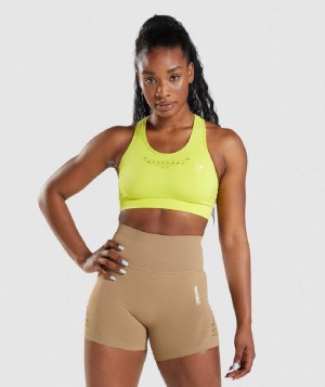 Αθλητικο Σουτιεν Gymshark Energy Seamless γυναικεια κίτρινα | GR_QX4471