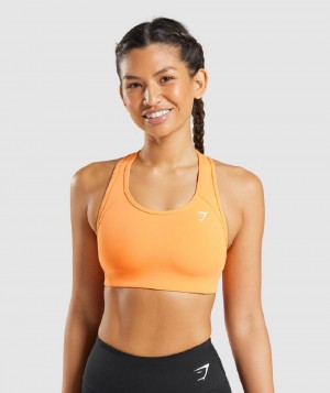 Αθλητικο Σουτιεν Gymshark Essential Racer Back γυναικεια βερίκοκο πορτοκαλι | GR_CR2509