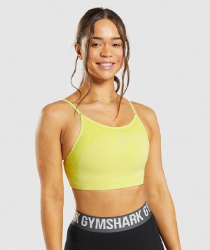 Αθλητικο Σουτιεν Gymshark Flex Strappy γυναικεια κίτρινα | GR_EC2589