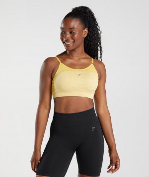 Αθλητικο Σουτιεν Gymshark Flex Strappy γυναικεια κίτρινα ασπρα | GR_Q2577