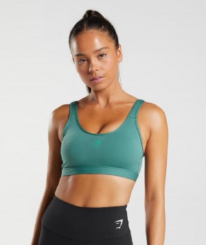 Αθλητικο Σουτιεν Gymshark Fraction γυναικεια πρασινο | GR_VV1525