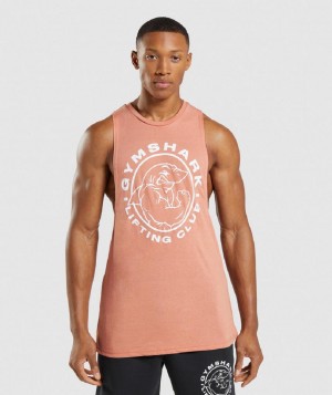 αμανικα μπλουζακια Gymshark Legacy Drop Arm ανδρικα ροζ | GR_QZ6941
