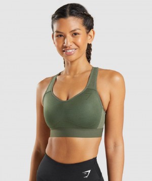 Αθλητικο Σουτιεν Gymshark Lightweight High Support γυναικεια Ελιά | GR_CR8694