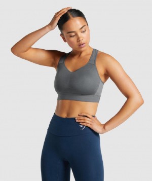 Αθλητικο Σουτιεν Gymshark Lightweight High Support γυναικεια γκρι | GR_QZ7508