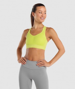 Αθλητικο Σουτιεν Gymshark Lightweight High Support γυναικεια κίτρινα | GR_EG3181