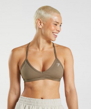 Αθλητικο Σουτιεν Gymshark Minimal γυναικεια καφε | GR_NN7187