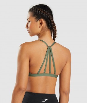 Αθλητικο Σουτιεν Gymshark Minimal γυναικεια Ελιά | GR_QZ7691